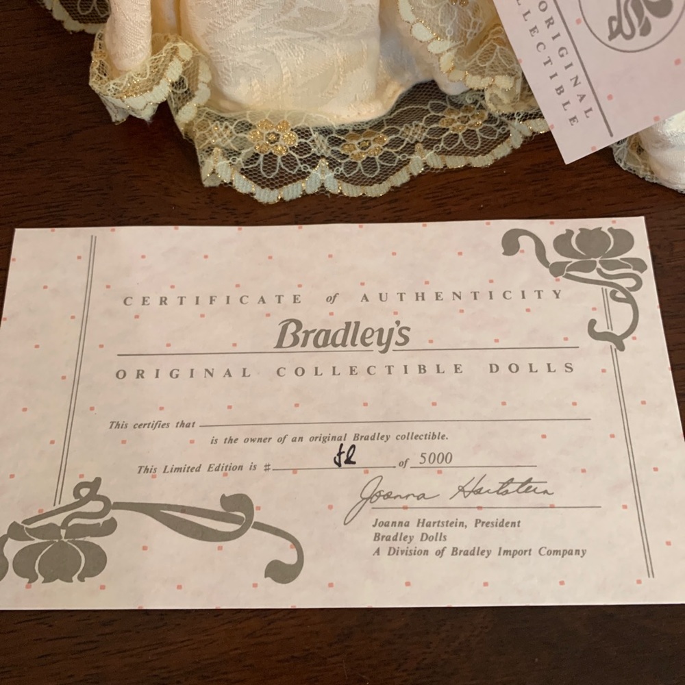 BRADLEYS DOLLS LIMITED EDITION VINTAGE NIB BEAUTIFUL PORCELAIN FAIRY GODMOTHER - Picture 8 of 10